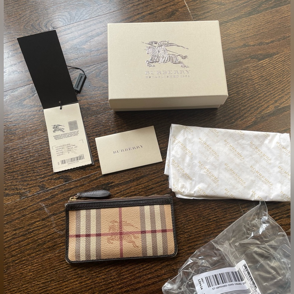 Burberry Haymarket Check Lindal Coin Case